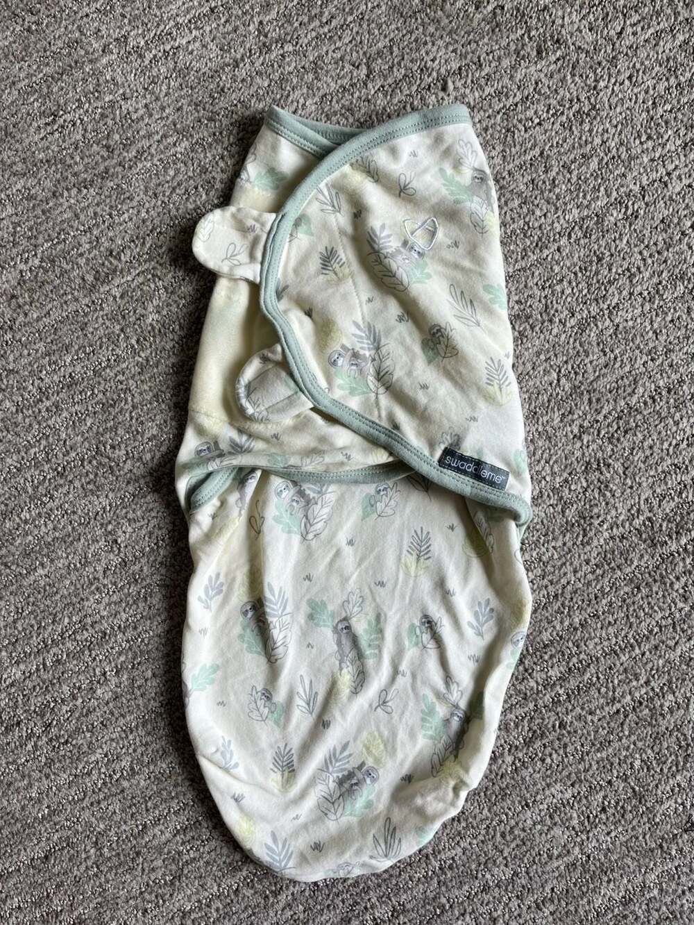 SwaddleMe by Ingenuity Original Swaddle Wrap - sloth pattern 0-3 Months